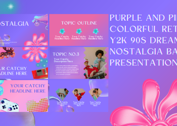 5 mẫu slide đẹp trên Canva với tông màu tím hồng pastel