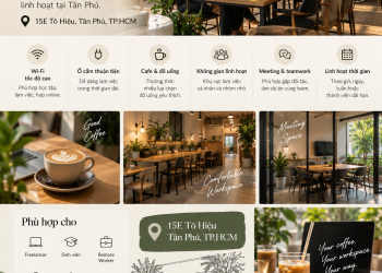 Cafe Coworking Tân Phú – Không Gian Cà Phê & Làm Việc Linh Hoạt