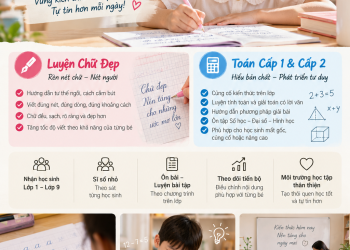 Lớp Luyện Chữ Đẹp & Toán – Dành Cho Học Sinh Cấp 1 & Cấp 2