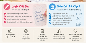 Lớp Luyện Chữ Đẹp & Toán – Dành Cho Học Sinh Cấp 1 & Cấp 2