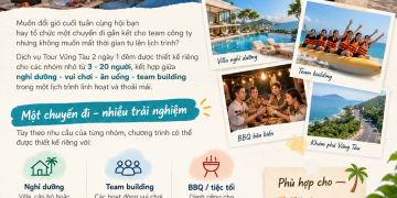Tour Vũng Tàu 2N1Đ của HD Tour – Team Building & Nghỉ Dưỡng Cho Nhóm 3–20 Người